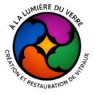 Logo à la lumière du verre - atelier de création et de restauration de vitraux